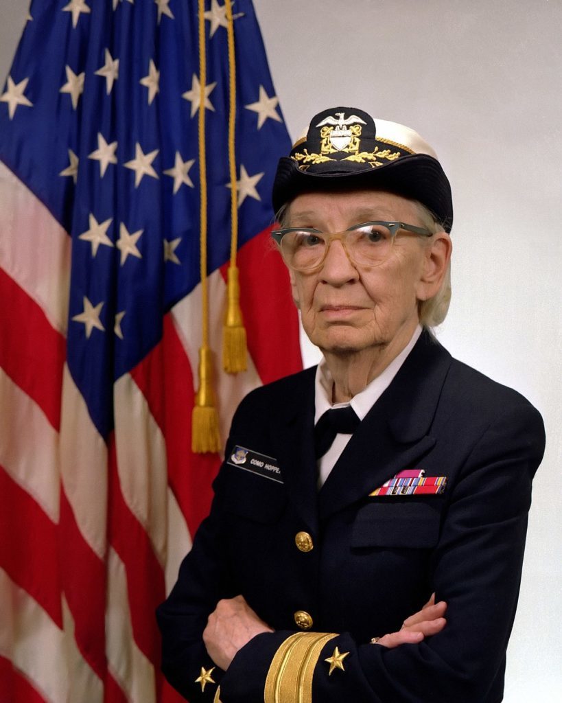 Grace Hopper is one of the great coders of all-time. And an inspiration.